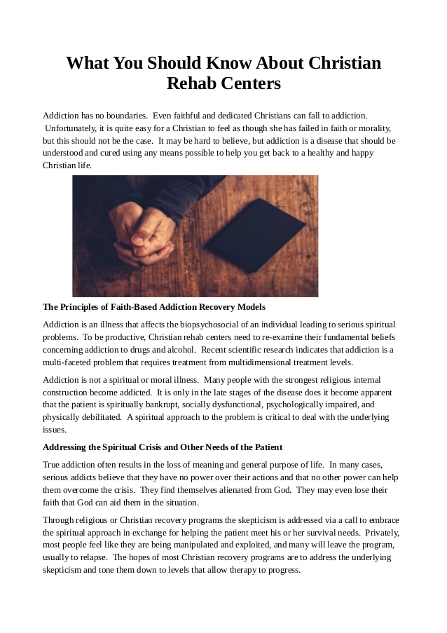 Spiritual 
      Help For Addiction